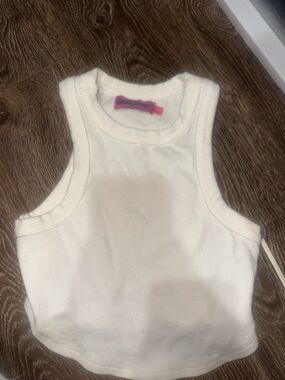 White Ribbed Tank Top - edikted